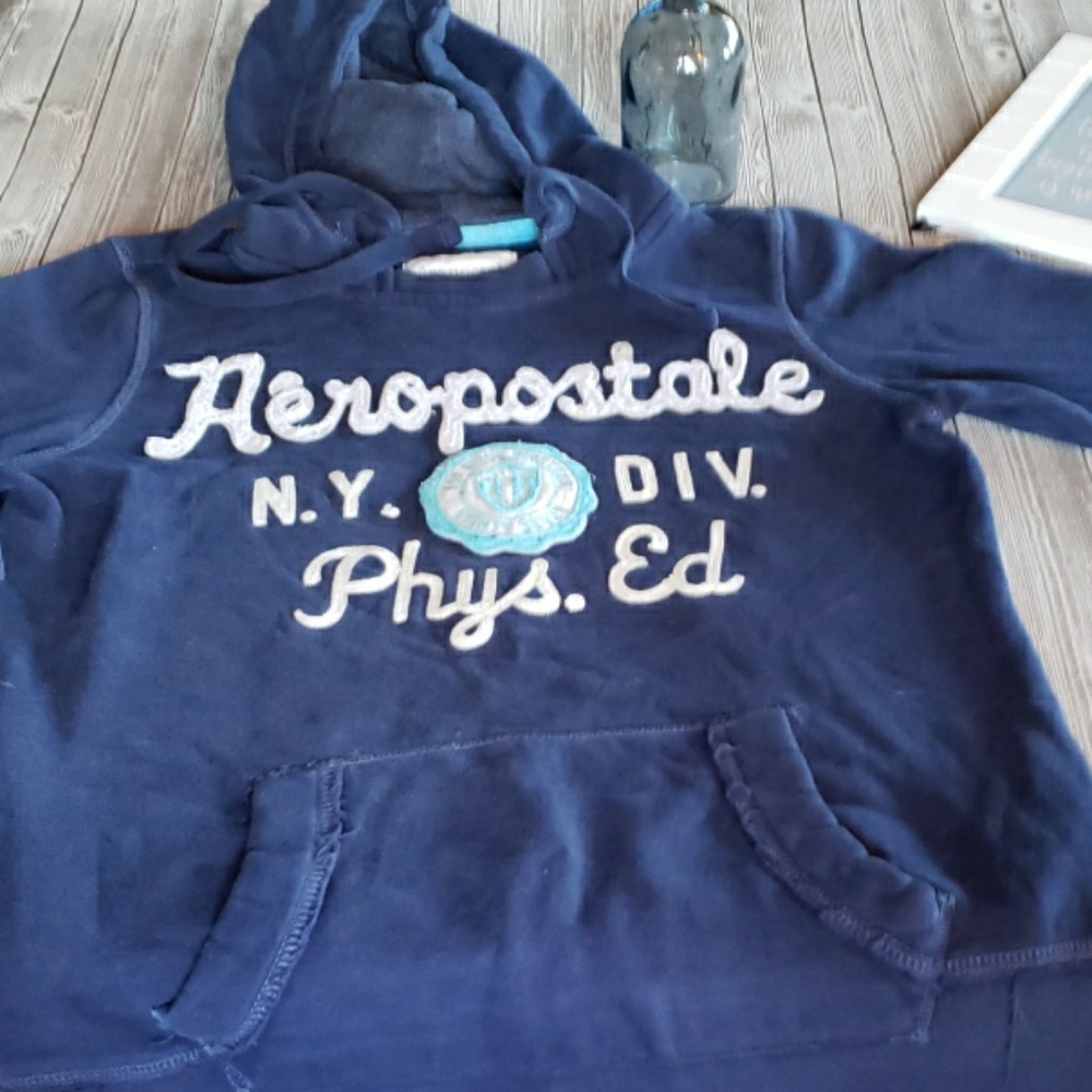 Y2K Aeropostale Navy Blue Hoodie